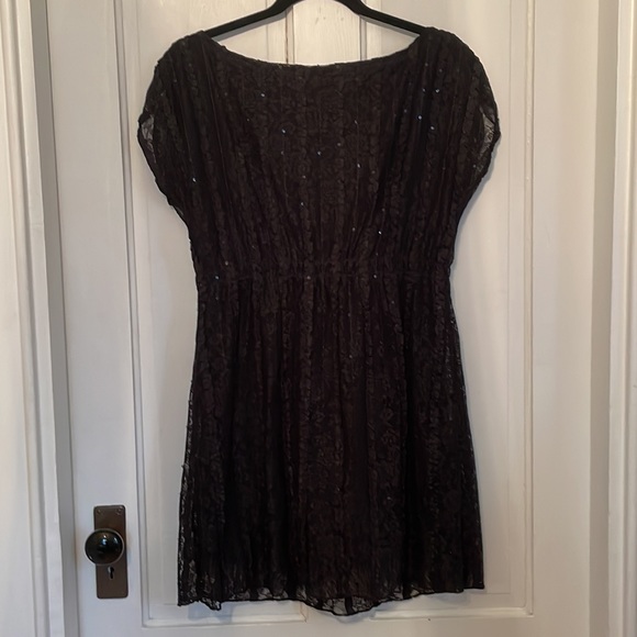 Style & Co Sequin Lace Mini Dress Black - Picture 7 of 7